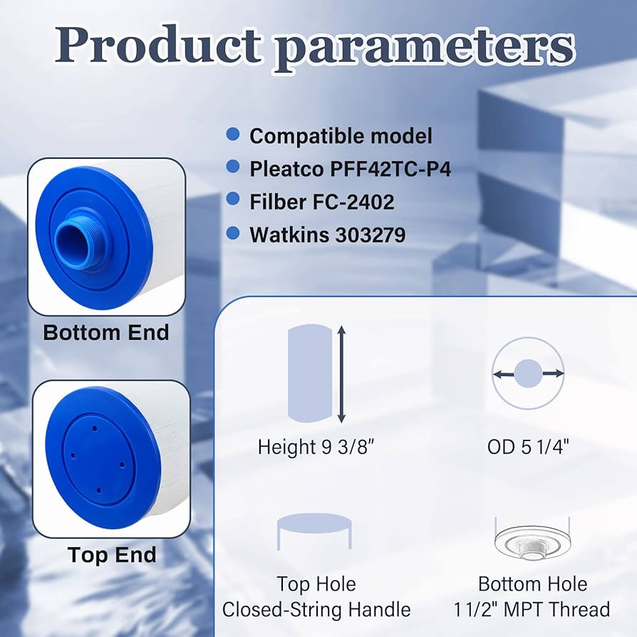 WHAT WE WANT】TOP BOARD 303279 Spa Filter Hot Tub Filter,Replacement for FC-2402